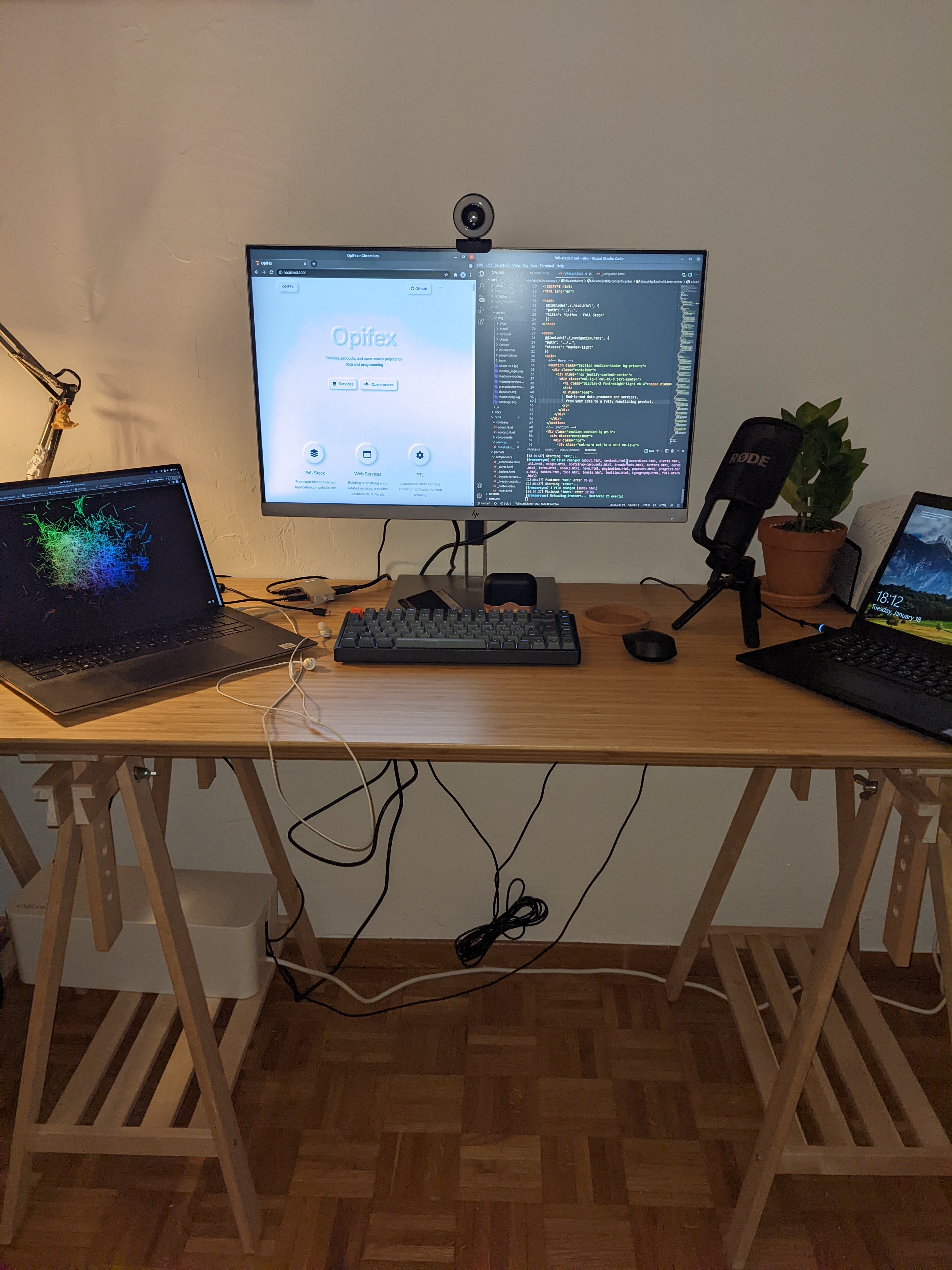 modern desk